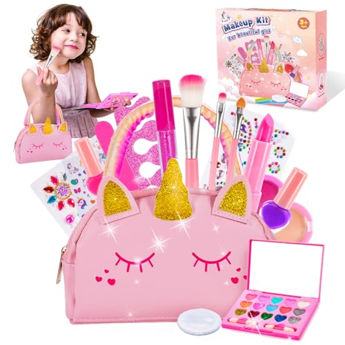 Hapikids Kinderschminke Einhorn Geschenke für Mädchen,Schminkkoffer Mädchen Spielzeug ab 3 4 5 6 7 8Jahre Mädchen Kinderschminke Set Mädchen Geschenke 3-9 Jahre Geburtstagsgeschenk für Mädchen Hapikids Kinderschminke Einhorn Geschenke für Mädchen,Schminkkoffer Mädchen Spielzeug ab 3 4 5 6 7 8Jahre Mädchen Kinderschminke Set Mädchen Geschenke 3-9 Jahre Geburtstagsgeschenk für Mädchen von Hapikids