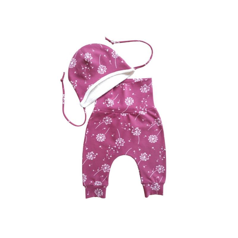 Bio Babyhose Pink "Pusteblume" von Hapitimeboutique
