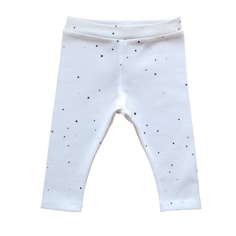 Bio Leggins Im Weiß Mit Punkten von Hapitimeboutique