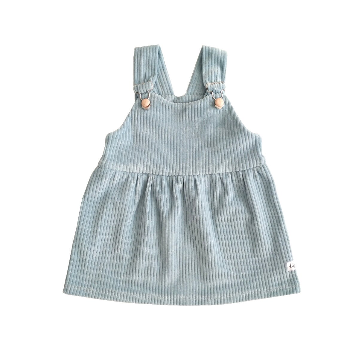 Cordkleid Aus Bio Sweat in Hellblau von Hapitimeboutique