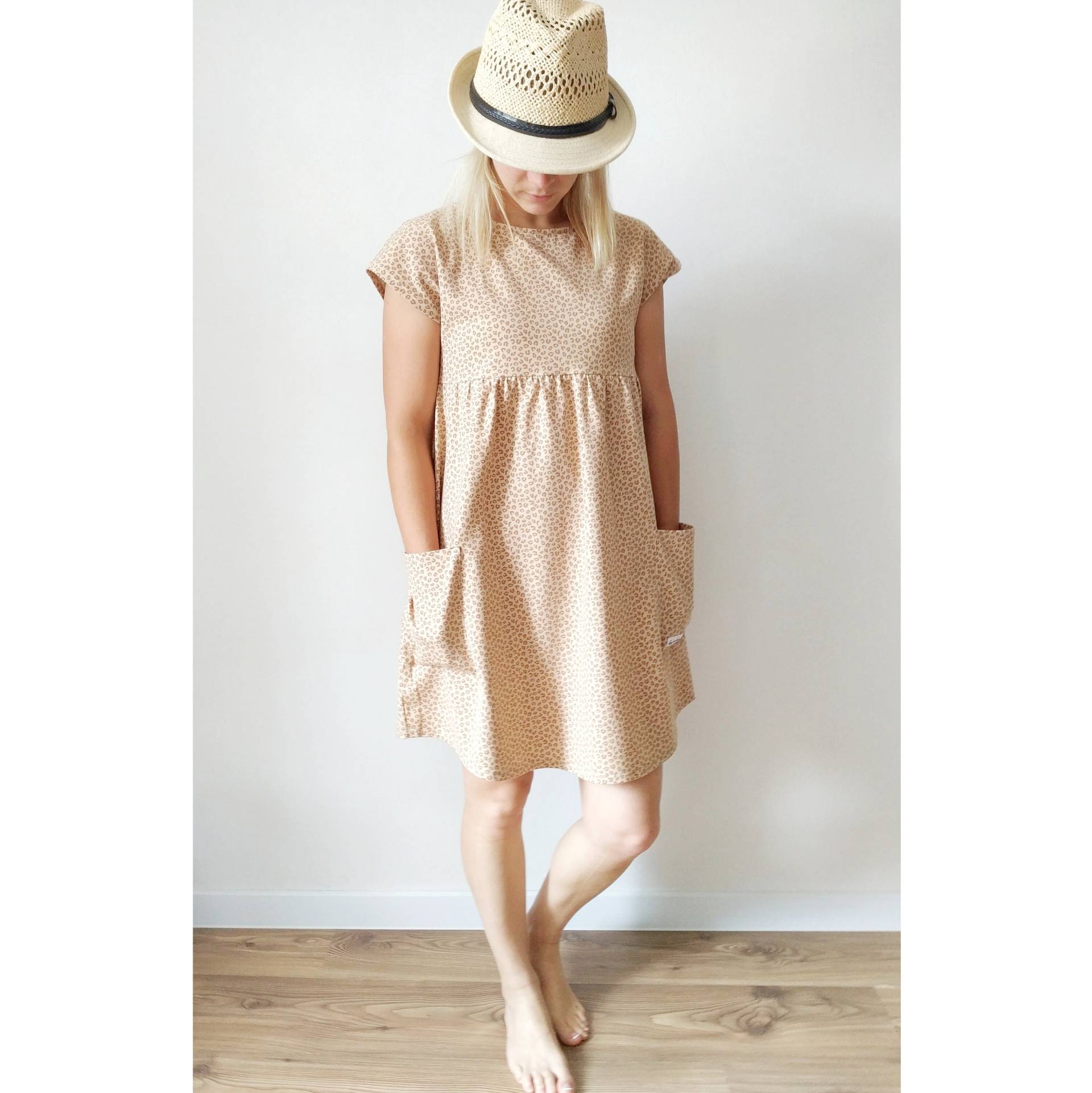 Damenkleid Leopardenmuster von Hapitimeboutique