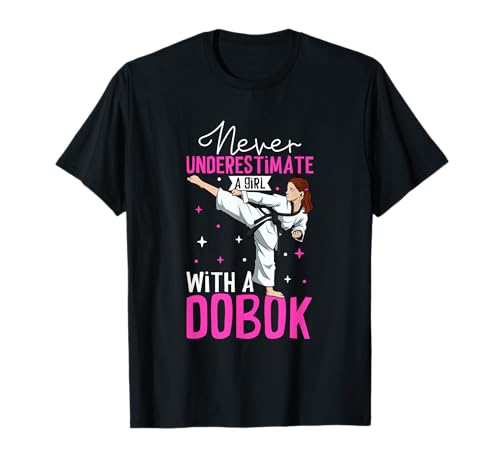 Unterschätze niemals ein Mädchen im Dobok - Hapkido T-Shirt Unterschätze niemals ein Mädchen im Dobok - Hapkido T-Shirt von Hapkido Kampfsport Designs