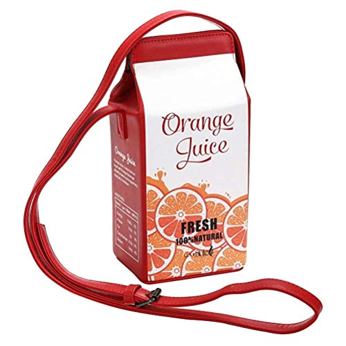 Haplws Milk Box Strawberry Umhängetasche Pen Box Milchkarton-Design Cross Body Purse Bag Haplws Milk Box Strawberry Umhängetasche Pen Box Milchkarton-Design Cross Body Purse Bag von Haplws
