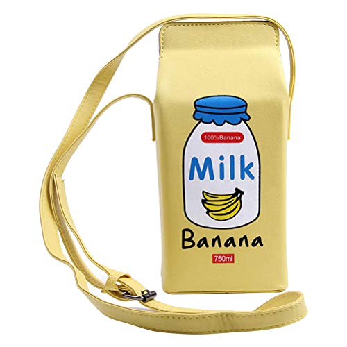 Haplws Milk Box Strawberry Umhängetasche Pen Box Milchkarton-Design Cross Body Purse Bag Haplws Milk Box Strawberry Umhängetasche Pen Box Milchkarton-Design Cross Body Purse Bag von Haplws