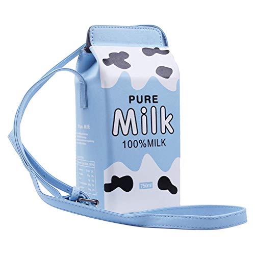 Haplws Milk Box Strawberry Umhängetasche Pen Box Milchkarton-Design Cross Body Purse Bag Haplws Milk Box Strawberry Umhängetasche Pen Box Milchkarton-Design Cross Body Purse Bag von Haplws