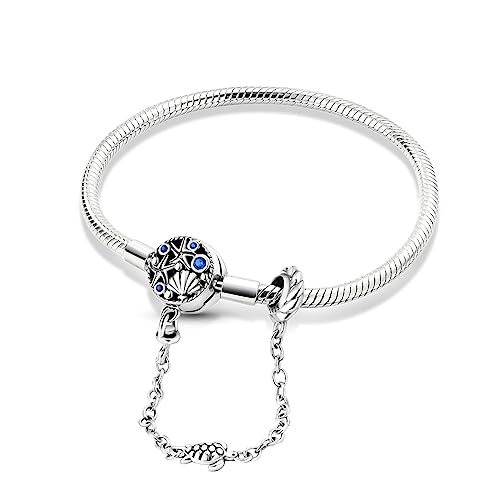 Hapour 925 Plata de Ley Pulsera de Encanto para las Mujeres Mariposa Mejor Amigo Corazón Luna y Estrella Cadena de la Serpiente Pulsera de Encanto con 5A Cubic Zirconia von Hapour