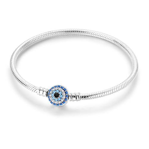 Hapour Armkette Damen Silber 925, Damen Armband für Beads Charms Schmetterling und Stern Kette Charm Armband für Frauen Mama von Hapour