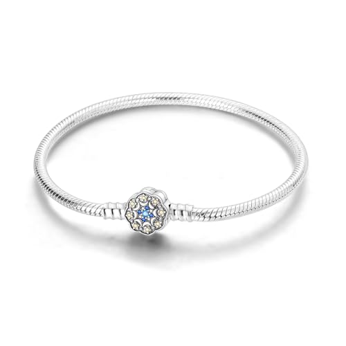 Hapour Armkette Damen Silber 925, Damen Armband für Beads Charms Schmetterling und Stern Kette Charm Armband für Frauen Mama von Hapour