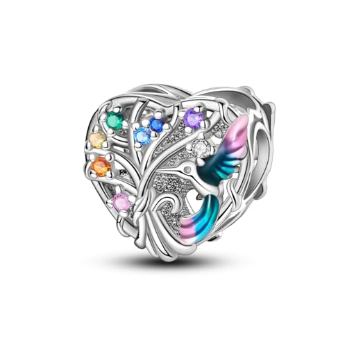 Hapour 925 Sterling Silber Anhänger Charme für Armband Halskette niedliche Katze Muscheln Jungfrau Maria Anhänger Bead Charms für Frauen von Hapour