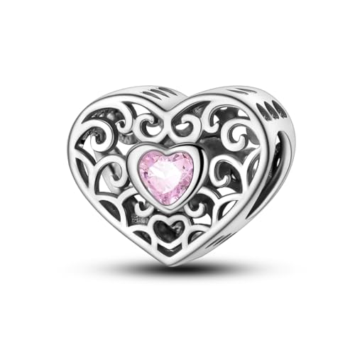 Hapour 925 Sterling Silber Anhänger Charme für Armband Halskette niedliche Katze Muscheln Jungfrau Maria Anhänger Bead Charms für Frauen von Hapour