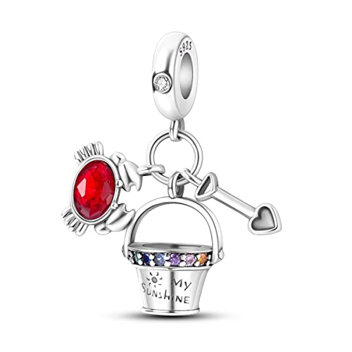 Hapour 925 Sterling Silber Anhänger Charme für Armband Halskette niedliche Katze Muscheln Jungfrau Maria Anhänger Bead Charms für Frauen von Hapour