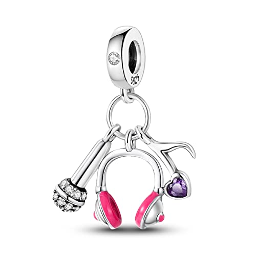 Hapour 925 Sterling Silber Anhänger Charme für Armband Halskette niedliche Katze Muscheln Jungfrau Maria Anhänger Bead Charms für Frauen von Hapour