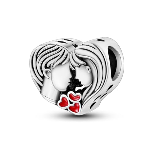 Hapour 925 Sterling Silber Anhänger Charme für Armband Halskette niedliche Katze Muscheln Jungfrau Maria Anhänger Bead Charms für Frauen von Hapour