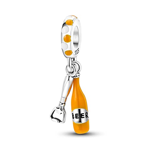 Hapour 925 Sterling Silber Charms für Charme Armbänder Halskette Europäischen Schmuck Anhänger Perlen Charme Geburtstag Armband Charms für Frauen Mutter von Hapour