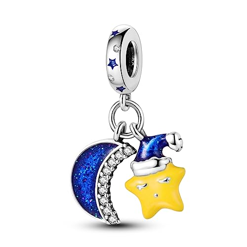 Hapour 925 Sterling Silber Charms für Charme Armbänder Halskette Europäischen Schmuck Anhänger Perlen Charme Geburtstag Armband Charms für Frauen Mutter von Hapour