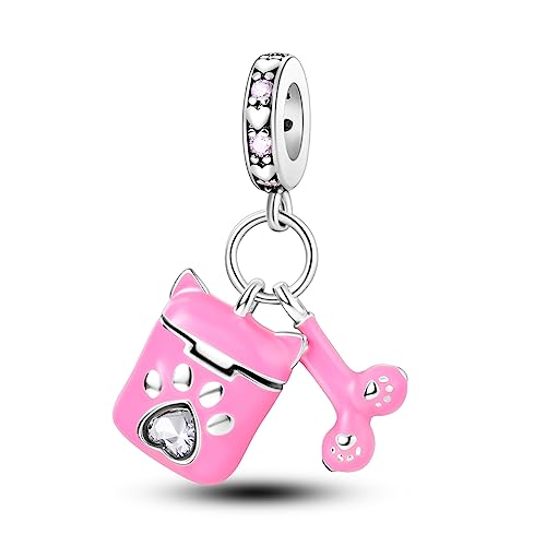 Hapour 925 Sterling Silber Charms für Charme Armbänder Halskette Europäischen Schmuck Anhänger Perlen Charme Geburtstag Armband Charms für Frauen Mutter von Hapour