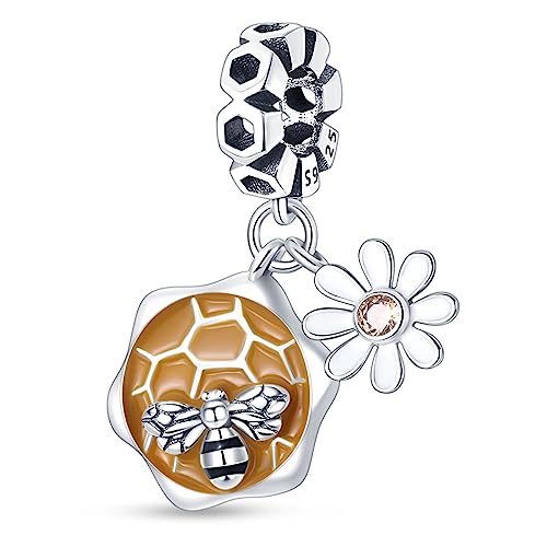 Hapour 925 Sterling Silber Dangle Anhänger Charms Beads Compatible Fit für Armbänder Halskette Geburtstag Muttertag Schmuck Charme für Frauen Hapour 925 Sterling Silber Dangle Anhänger Charms Beads Compatible Fit für Armbänder Halskette Geburtstag Muttertag Schmuck Charme für Frauen von Hapour