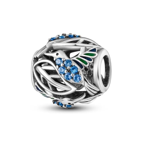 Hapour Charm-Armbandperle aus 925er Sterlingsilber mit Zirkonia, passend für Armbänder und Halsketten, Glücksbringer für Frauen, Schmuck, Geschenke für Frauen, Mutter und Tochter von Hapour