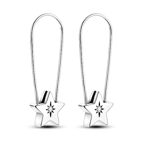 Hapour Ohrhänger aus 925er-Sterlingsilber für Damen – hypoallergene Stern-Ohrringe Schmuck Geschenke für Frauen und Mädchen (Stern-Nadel-Ohrringe) von Hapour
