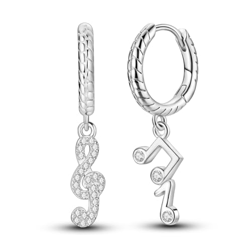 Hapour S925 Sterling Silber CZ Hoop Ohrringe Baumeln & Tropfen für Frauen Leichtes Gewicht Zierlich süß Schmetterling Stern Tropfen Drop Ohrringe von Hapour