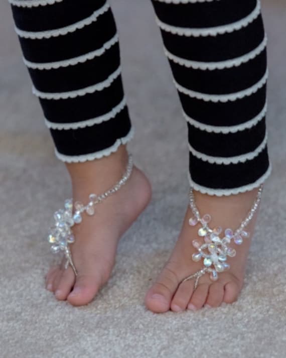 Baby-Schmuck - Baby Barfuss Sandalen Säugling Fußkettchen Für Babys Happi Füße Eva-Hf106 von HappiFeet