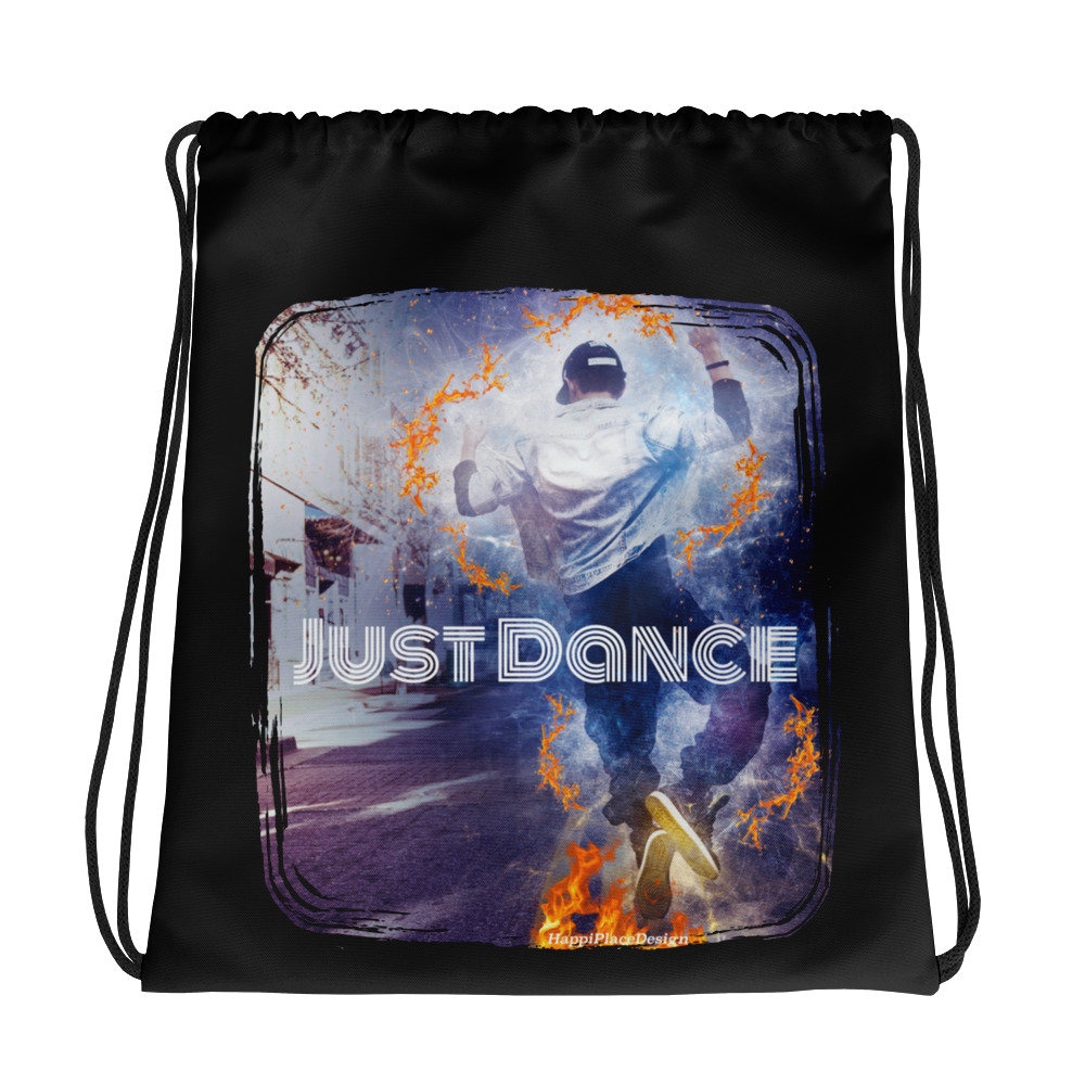 Just Dance Turnbeutel, Hip Hop Dancer Bag, Geschenk Für Tänzerin, Tanzliebhaber von HappiPlaceDesign