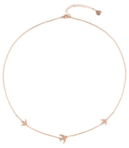 Happiness Boutique Damen Kette Fliegende Vögel in Rosegold | Filigrane Kette mit Schwalben Edelstahlschmuck Happiness Boutique Damen Kette Fliegende Vögel in Rosegold | Filigrane Kette mit Schwalben Edelstahlschmuck von Happiness Boutique
