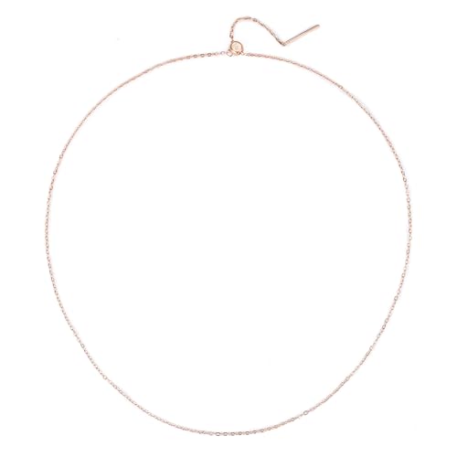 Happiness Boutique Damen Lariat Kette mit Schiebeverschluss | Y-Kette im Kabel-Design für Anhänger und Charms | Wasserfeste Edelstahl-Kette in Gold - Rosegold, Silber von Happiness Boutique