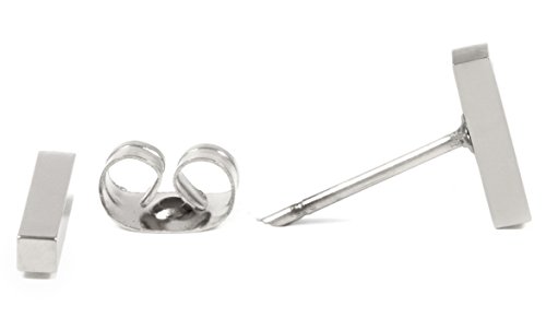 Happiness Boutique Damen Stab Ohrstecker in Silberfarbe | Kleine Ohrringe aus Edelstahl Minimalist Schmuck Happiness Boutique Damen Stab Ohrstecker in Silberfarbe | Kleine Ohrringe aus Edelstahl Minimalist Schmuck von Happiness Boutique
