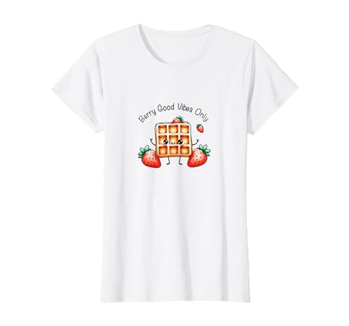 Leckere Waffeln mit süßem Erdbeer-Wortspiel für süße Mädchen T-Shirt Leckere Waffeln mit süßem Erdbeer-Wortspiel für süße Mädchen T-Shirt von Happiness is a Waffle Breakfast