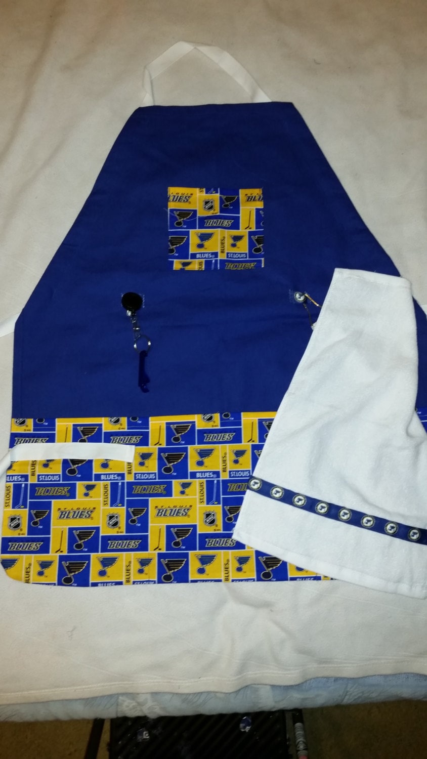 Hockey Team Schürze Aus Nhl Stoff Auf Robustem Canvas - Handmade von HappinessHomemadeInc