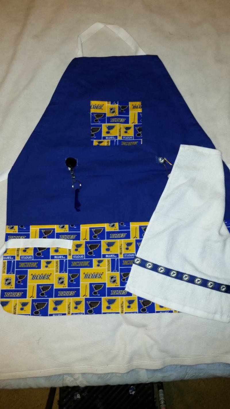 Hockey Team Schürze Aus Nhl Stoff Auf Robustem Canvas - Handmade von HappinessHomemadeInc