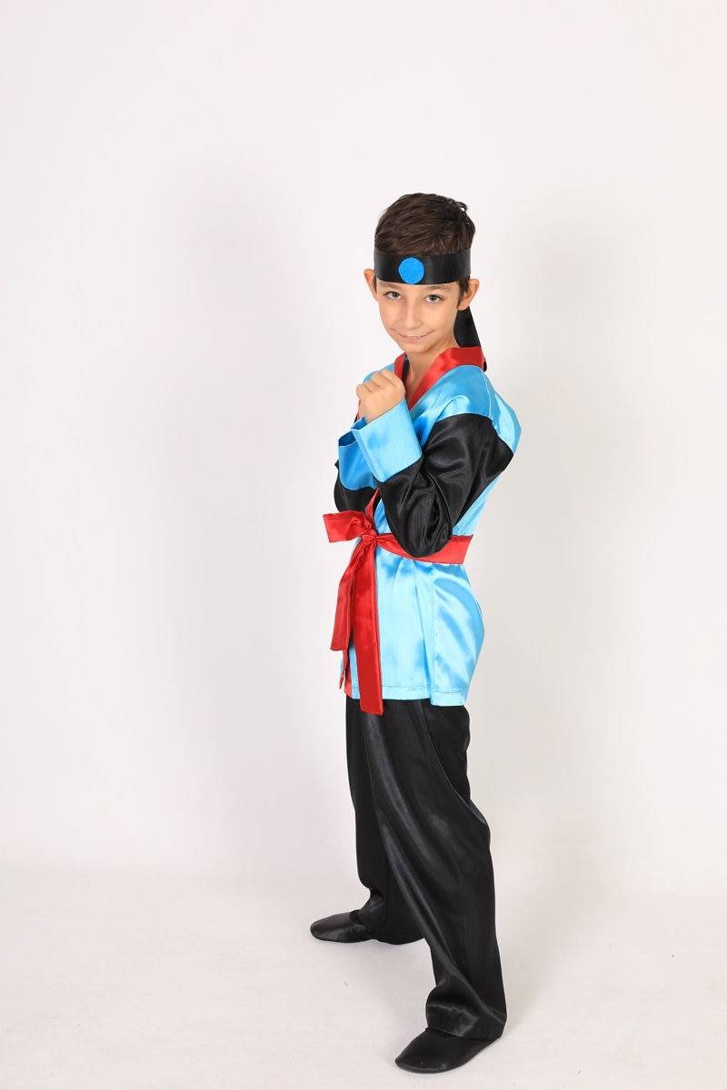 Handgemachtes Samurai Kinderkostüm, Ninja Halloween Event Und Spiel Kostüm, Karate Kinderkostüm von HappinessHouseTR