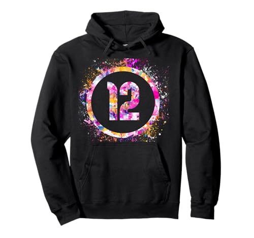 Batikfärbung zum 12. Geburtstag, Mädchen, Stufe 12 Pullover Hoodie Batikfärbung zum 12. Geburtstag, Mädchen, Stufe 12 Pullover Hoodie von Happy 12 Birthday Party Gift For Girls