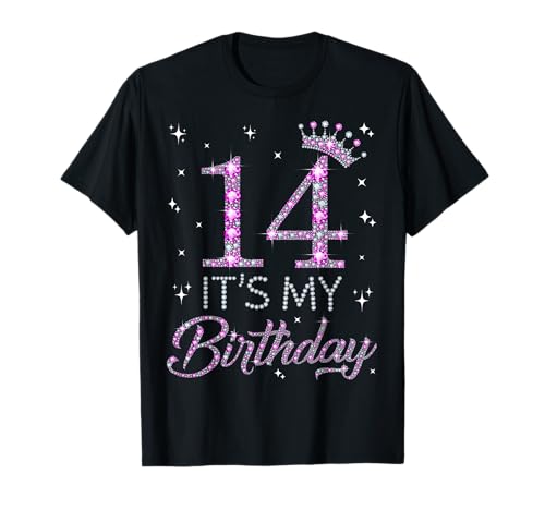 14 Es ist mein Geburtstag Pink Crown Happy 14th Birthday Girl T-Shirt 14 Es ist mein Geburtstag Pink Crown Happy 14th Birthday Girl T-Shirt von Happy 14 Years Old Teen Girls Birthday Gift