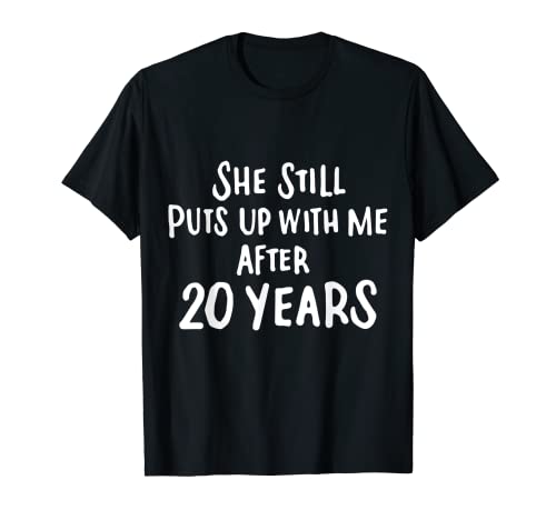 Herren Jahrestag für Ehemann - Lustige 20 Jahre T-Shirt Herren Jahrestag für Ehemann - Lustige 20 Jahre T-Shirt von Happy 20th Wedding Anniversary Gifts Store