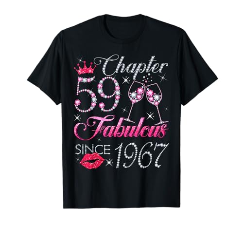 Chapter 59 Fabulous Since 1967 59. Geburtstagsgeschenk für Frauen T-Shirt Chapter 59 Fabulous Since 1967 59. Geburtstagsgeschenk für Frauen T-Shirt von Happy 59th Birthday Gift For Women Ladies