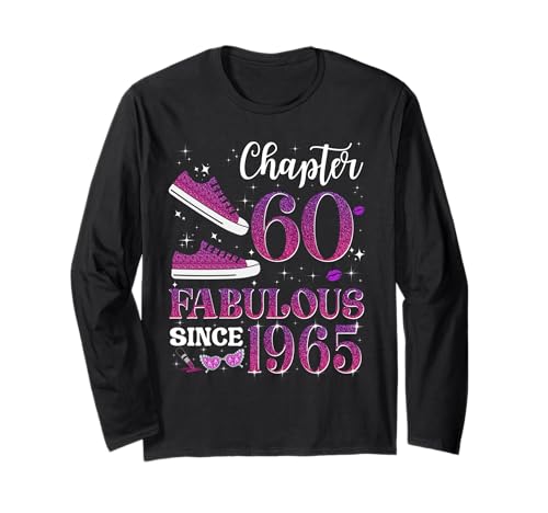 Chapter 60 Fabulous Since 1965 60. Geburtstag Mädchen Dame Langarmshirt Chapter 60 Fabulous Since 1965 60. Geburtstag Mädchen Dame Langarmshirt von Happy 60th Birthday Fabulous Since 1965 Women