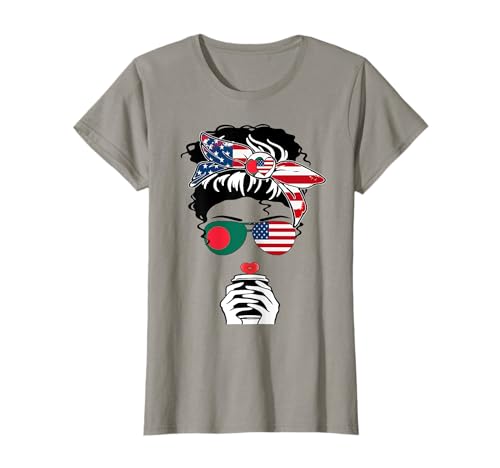 Bangladeschische amerikanische Kaffeemutter, Mädchen, Tante, Bangladesch, US-Flagge T-Shirt Bangladeschische amerikanische Kaffeemutter, Mädchen, Tante, Bangladesch, US-Flagge T-Shirt von Happy Bangladesh America Day Bangladeshi American