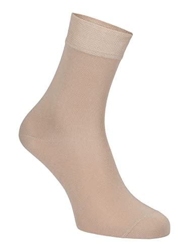 Happy Bavaria 6 Paar Bambus Socken Bambussocken Herrensocken braun 41 42 43 Viskose Antibakteriell ohne Gummibund ohne Naht (beige, 41-43) von Happy Bavaria