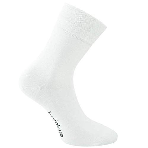 Happy Bavaria 6 Paar Bambus Socken Herren weiß Bambussocken Herren weiße 43-46 Viskose Antibakteriell ohne Gummibund ohne Naht (weiss, 43-46) von Happy Bavaria