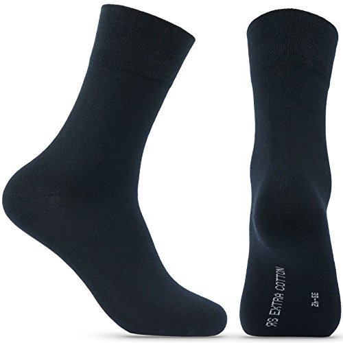 Happy Bavaria 6 Paar Harmonie Herrensocken Herren Business Socken Blau 39-42 Blaue 40 41 42 Männer Herrensocken 100 Baumwolle 39-40 Gr. Größe Anzug 40-41 42-42 Baumwoll ohne Gummi (dunkelblau, 39-42) von Happy Bavaria