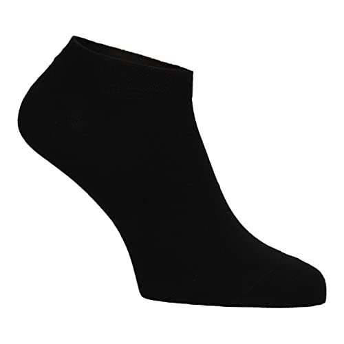 Happy Bavaria 6 Paar Sneakersocken Bambus schwarz Bambussocken 35-38 Viskose Antibakteriell ohne Gummibund ohne Naht (schwarz, 35-38)… von Happy Bavaria