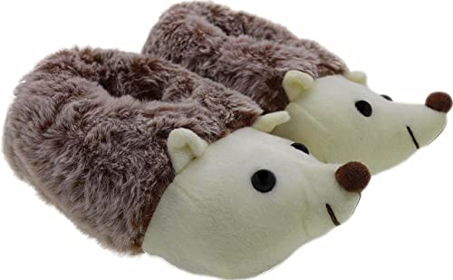 Kinder Mädchen Jungen Hüttenschuhe Igel warm Hausschuhe Schuhe Puschen (eu_footwear_size_system, toddler, numeric, medium, numeric_31) von Happy Bee
