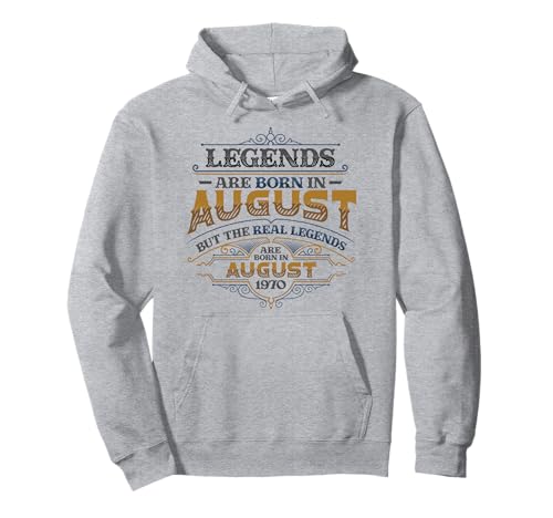 Legends Are Born In August 1970 Herren Geburtstag Pullover Hoodie Legends Are Born In August 1970 Herren Geburtstag Pullover Hoodie von Happy Birthday Designs for Men
