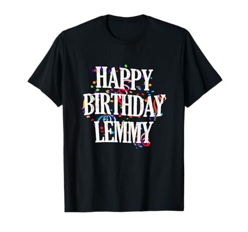 Happy Birthday Lemmy Jungen Vorname Buntes Geburtstag T-Shirt Happy Birthday Lemmy Jungen Vorname Buntes Geburtstag T-Shirt von Happy Birthday Lemmy