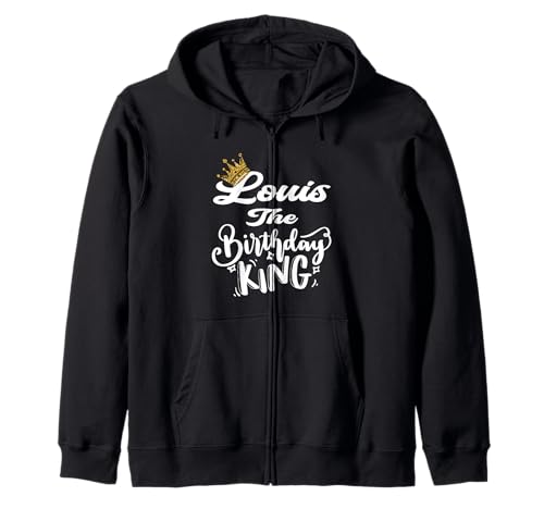 Louis The Birthday King Happy Birthday Shirt für Herren, Jungen und Jugendliche Kapuzenjacke Louis The Birthday King Happy Birthday Shirt für Herren, Jungen und Jugendliche Kapuzenjacke von Happy Birthday Louis The Birthday King Men Boys