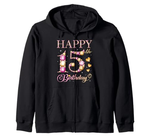 Alles Gute zum 15. Geburtstag, Geburtstagsparty für Jungen und Mädchen, 15 Jahre Kapuzenjacke Alles Gute zum 15. Geburtstag, Geburtstagsparty für Jungen und Mädchen, 15 Jahre Kapuzenjacke von Happy Birthday Party It's My Birthday Party