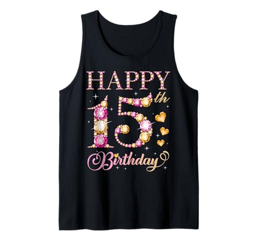 Alles Gute zum 15. Geburtstag, Geburtstagsparty für Jungen und Mädchen, 15 Jahre Tank Top Alles Gute zum 15. Geburtstag, Geburtstagsparty für Jungen und Mädchen, 15 Jahre Tank Top von Happy Birthday Party It's My Birthday Party