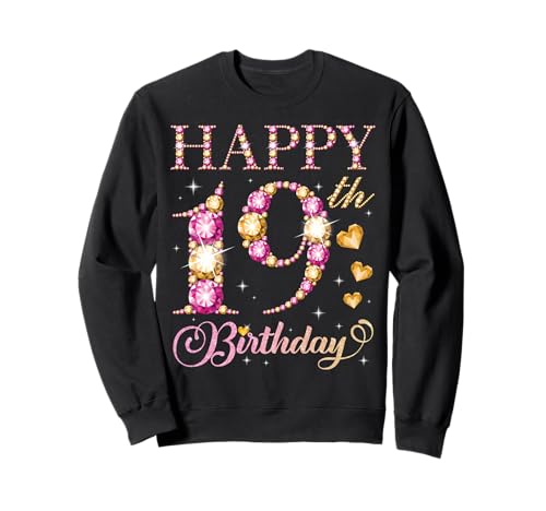 Alles Gute zum 19. Geburtstag, Geburtstagsfeier für Männer und Frauen, 19 Jahre Sweatshirt von Happy Birthday Party It's My Birthday Party